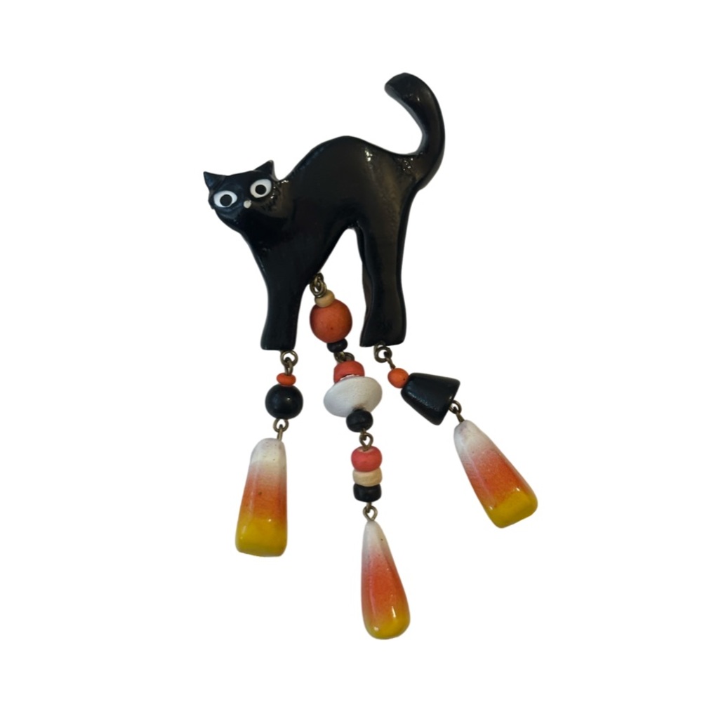 Vintage Black Cat Brooch